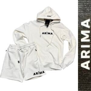 Arima Drawstring Hoodie & Shorts Streetwear Outfit Luxury Limited-Edition Sz: M